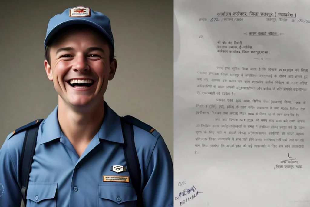Notice for laughing