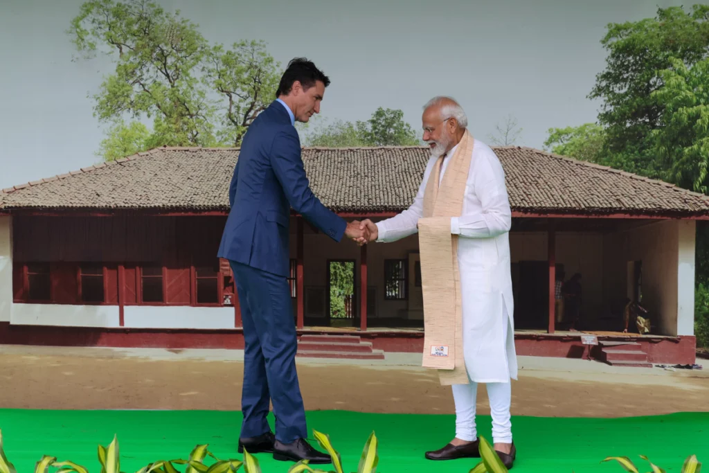 PM Modi and Justin Trudeau