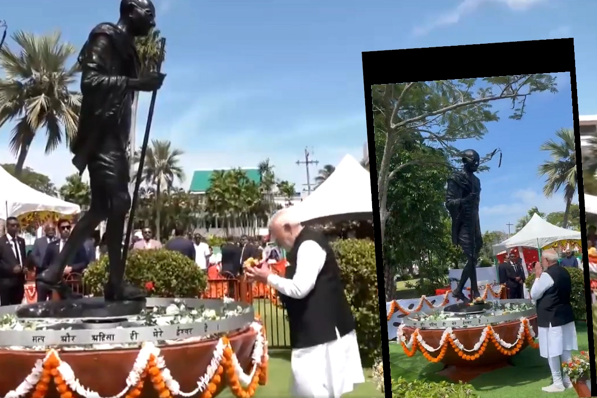 PM Modi ने गुयाना में Mahatma Gandhi को दी श्रद्धांजलि, 21वां अवसर जब परदेश में राष्ट्रपिता को नमन किया