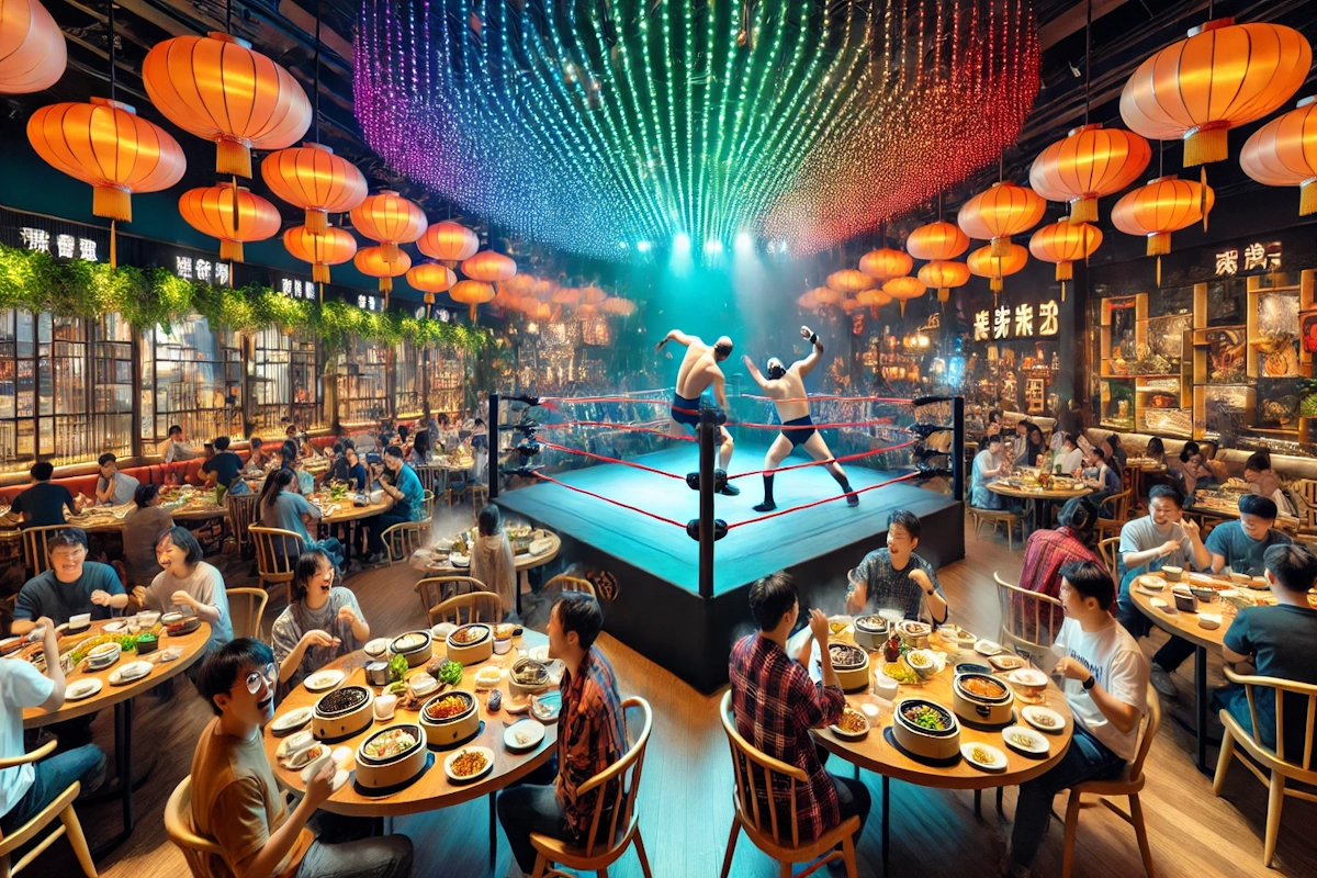 Chinese wrestling restaurant