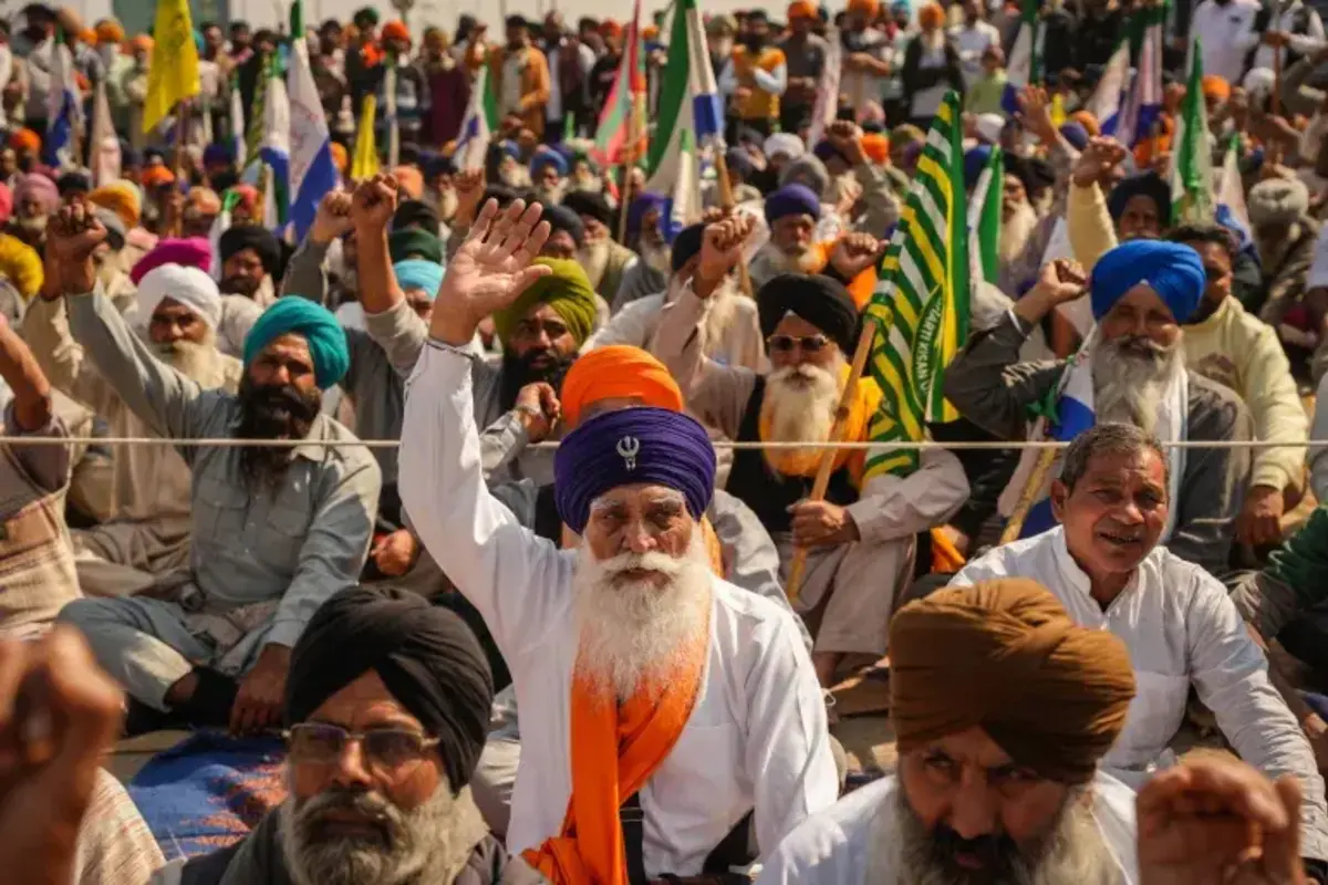 Farmers protest