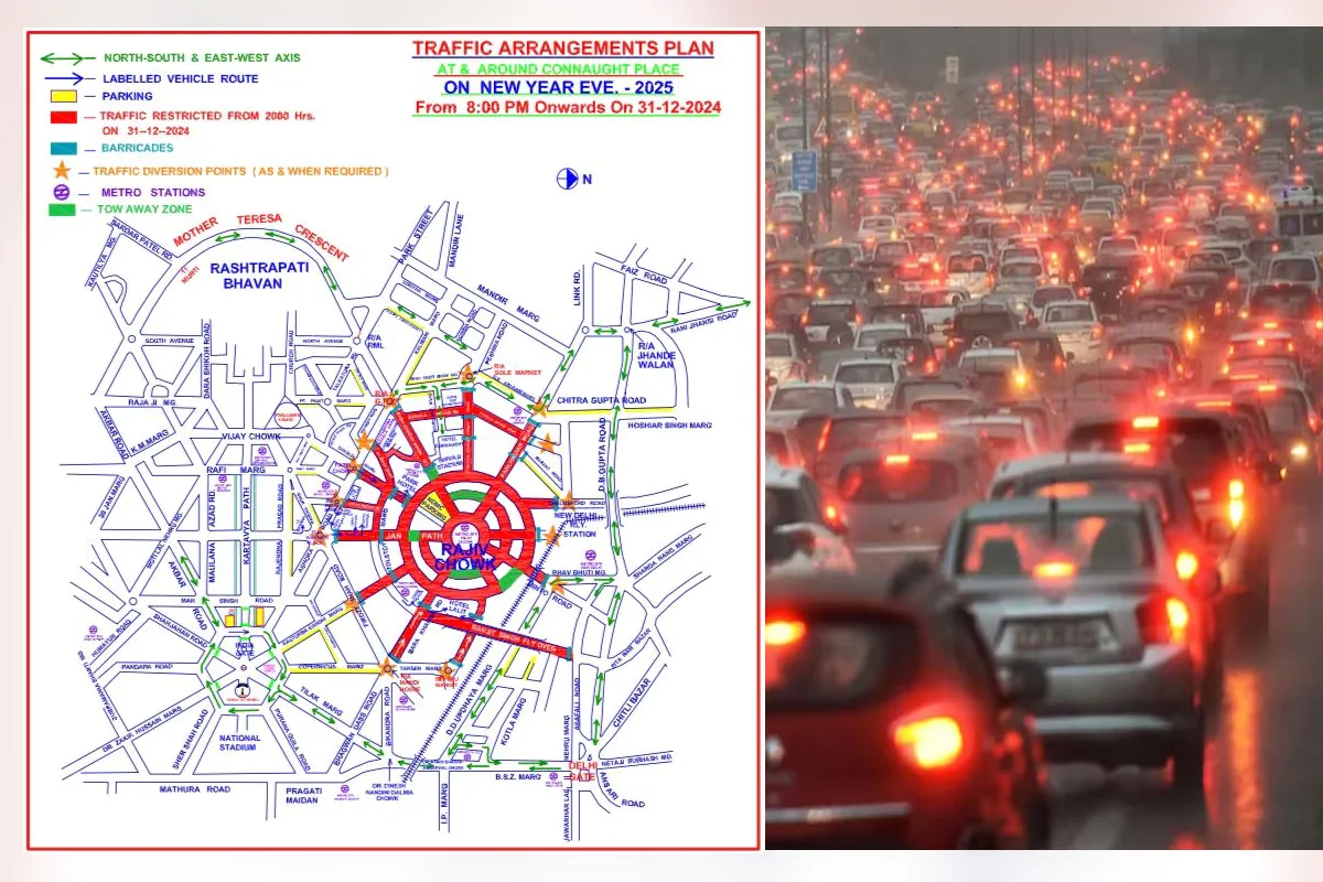 delhi traffic map