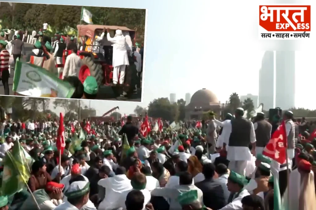 farmers protest at noida delhi