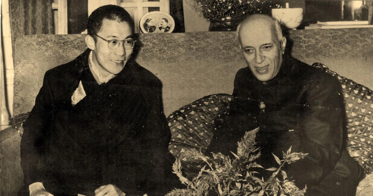 14th Dalai Lama and Jawahar Lal Nehru