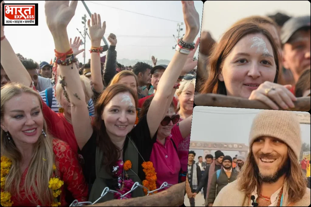 Foreign Pilgrims in Prayagraj mahakumbh
