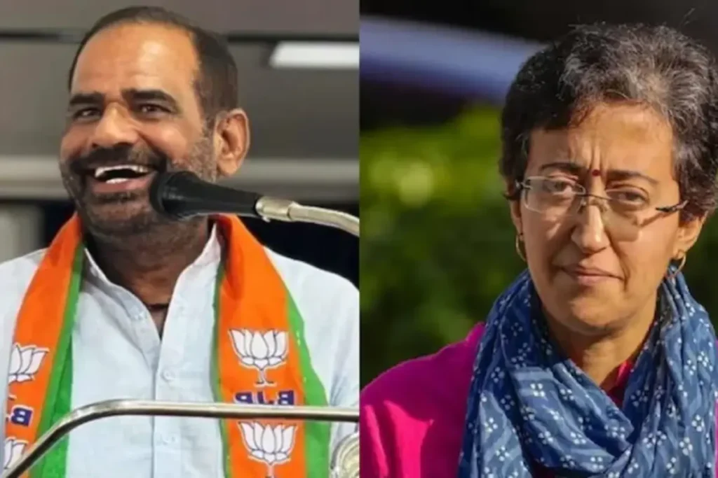 Ramesh Bidhuri and cm atishi