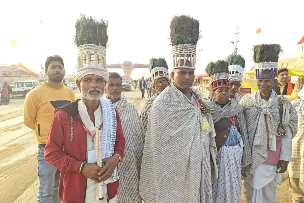 Ramnami followers adorned with ‘Ram’ tattoo to participate in Maha Kumbh rituals