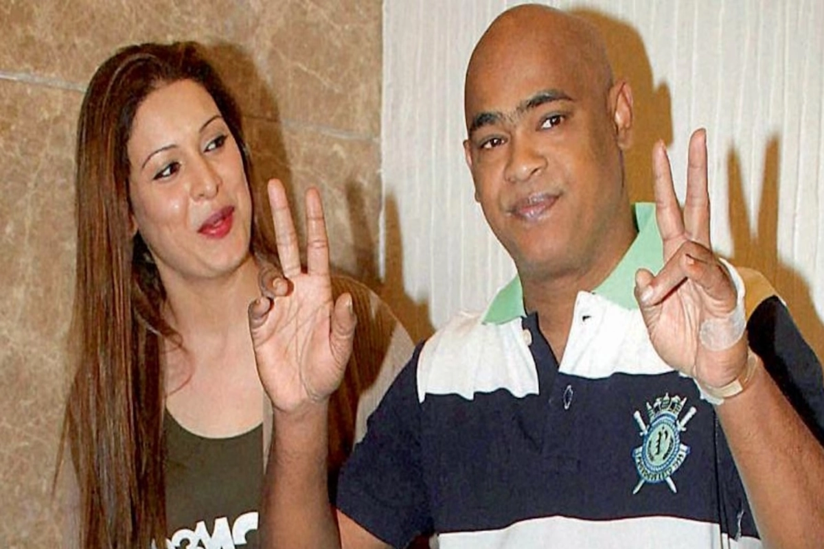 Vinod Kambli and his wife Andrea