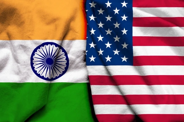 india us flag together