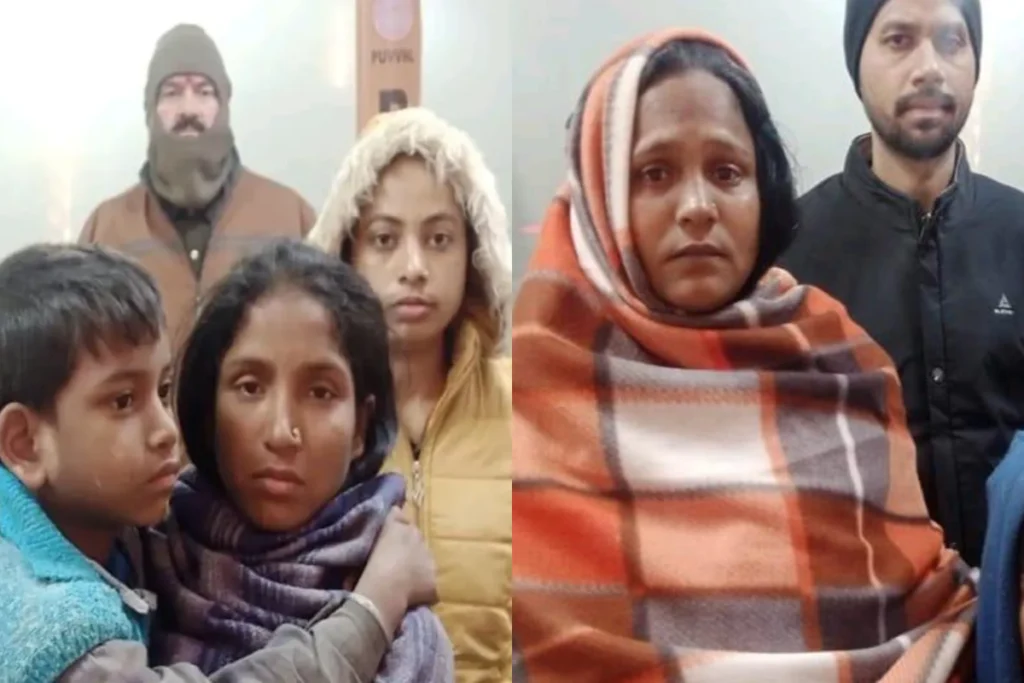 Lost children reunited with their mother in Mahakumbh