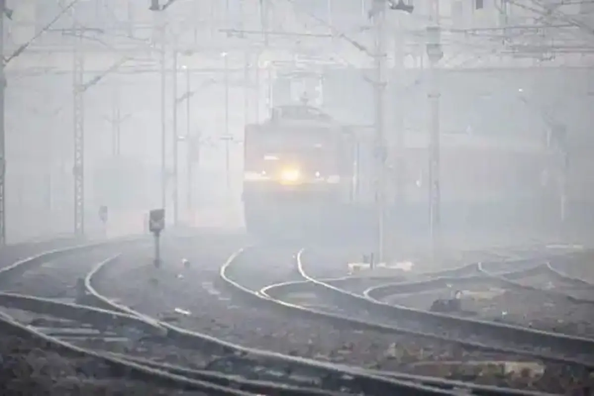 Trains running late for hours due to fog