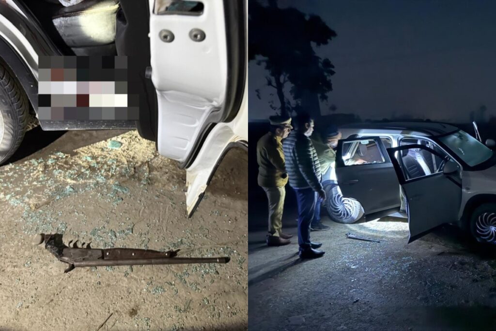 Police team investigating on the spot after the encounter in Shamli