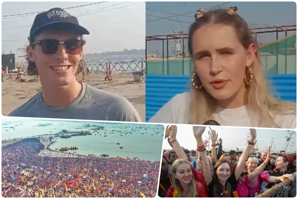 Foreigners In Mahakumbh
