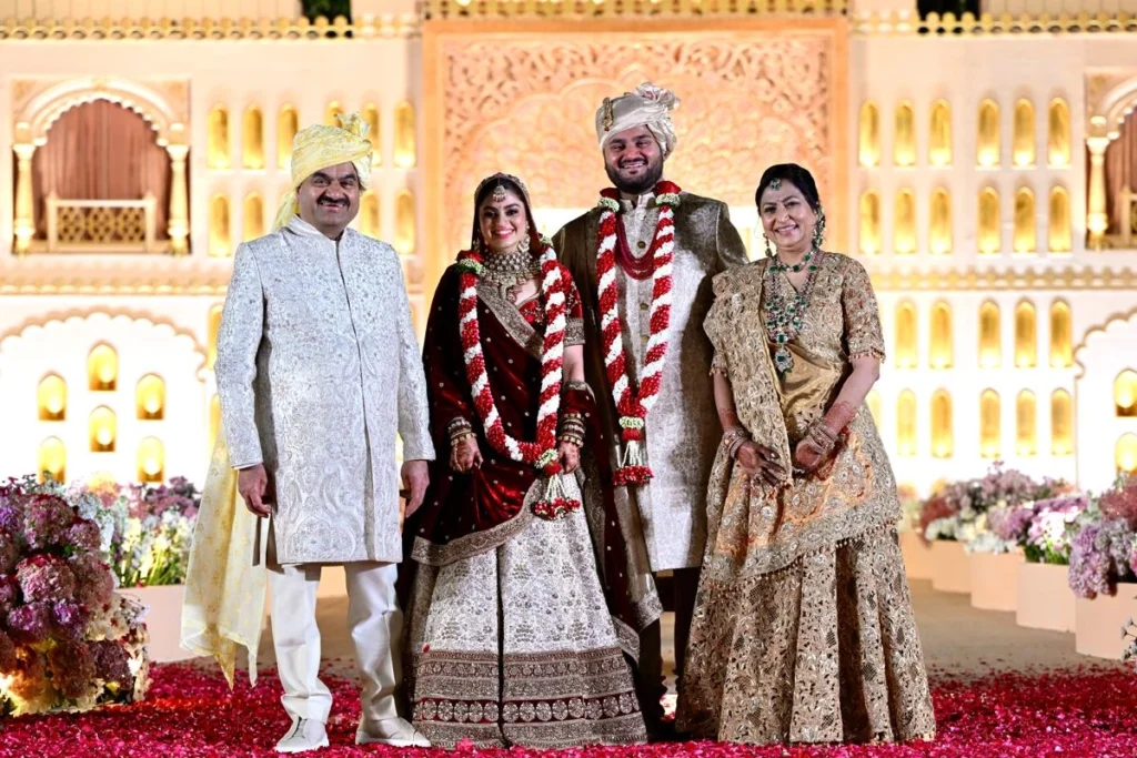 Jeet Adani and Diva Shah
