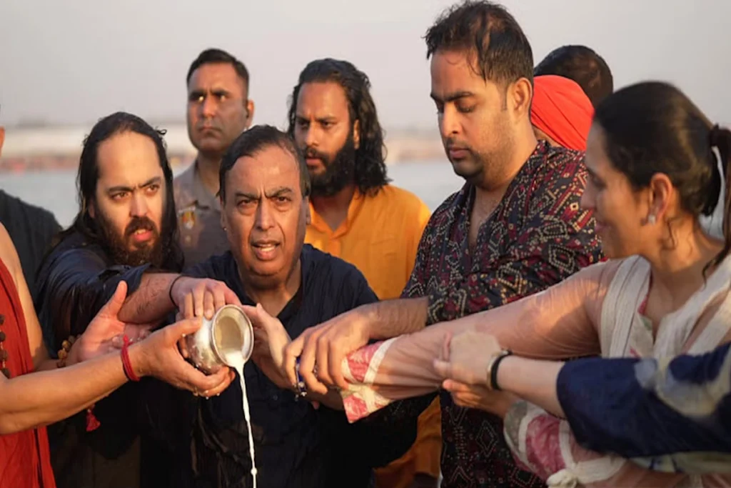 Mukesh Ambani in Mahakumbh
