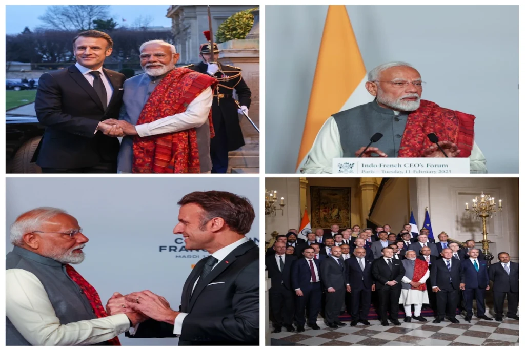 PM Modi and Emmanuel Macron