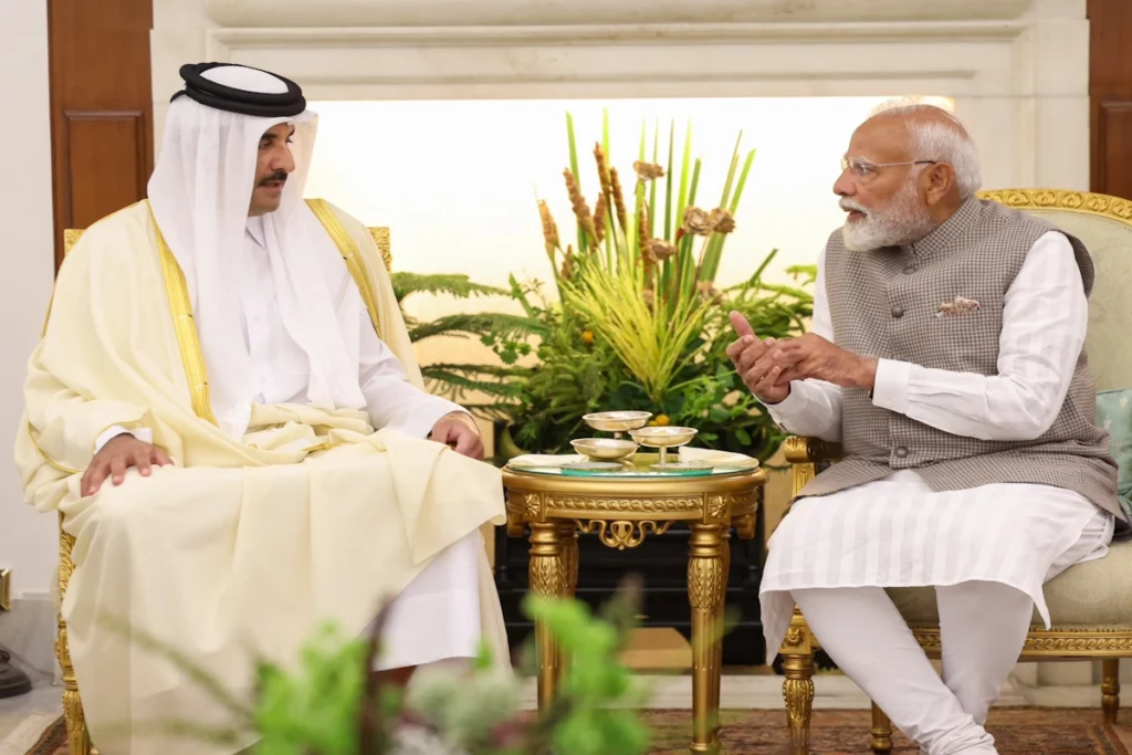 PM Modi and Emir of Qatar