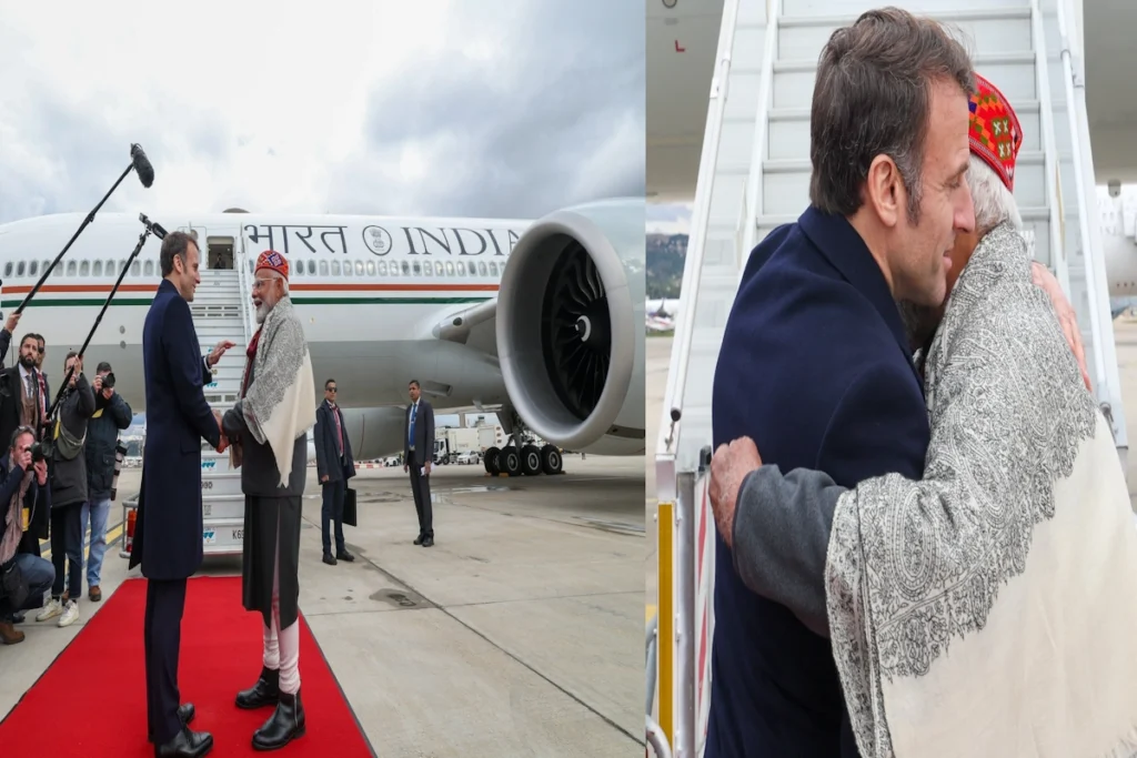 PM Modi and Emmanuel Macron