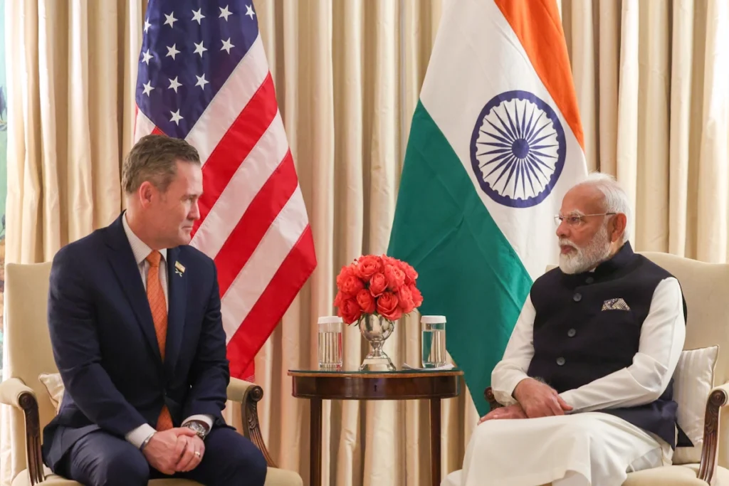 PM Modi meets US NSA Michael Waltz