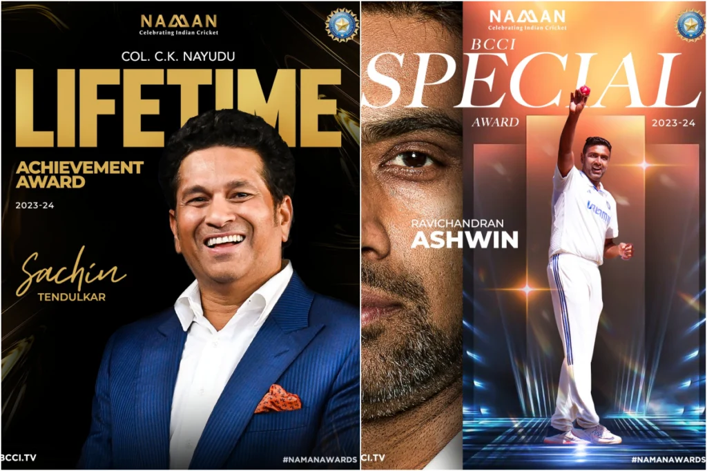 Sachin Tendulkar and Ravichandran Ashwin