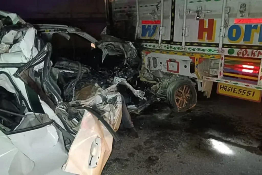 Horrific road accident in Saharanpur.