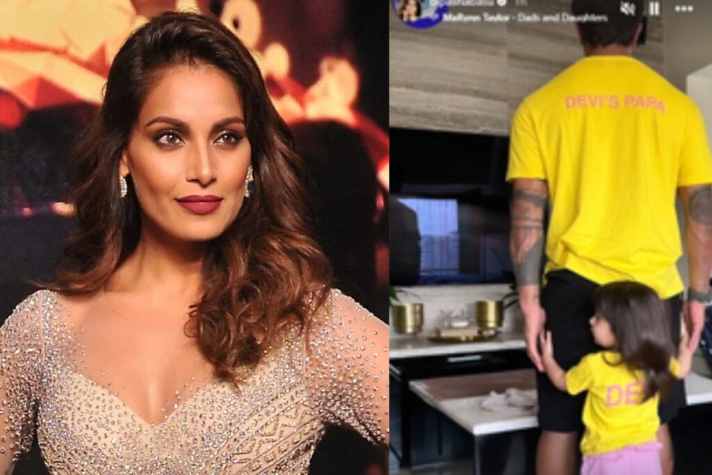 Karan wearing a printed t-shirt.