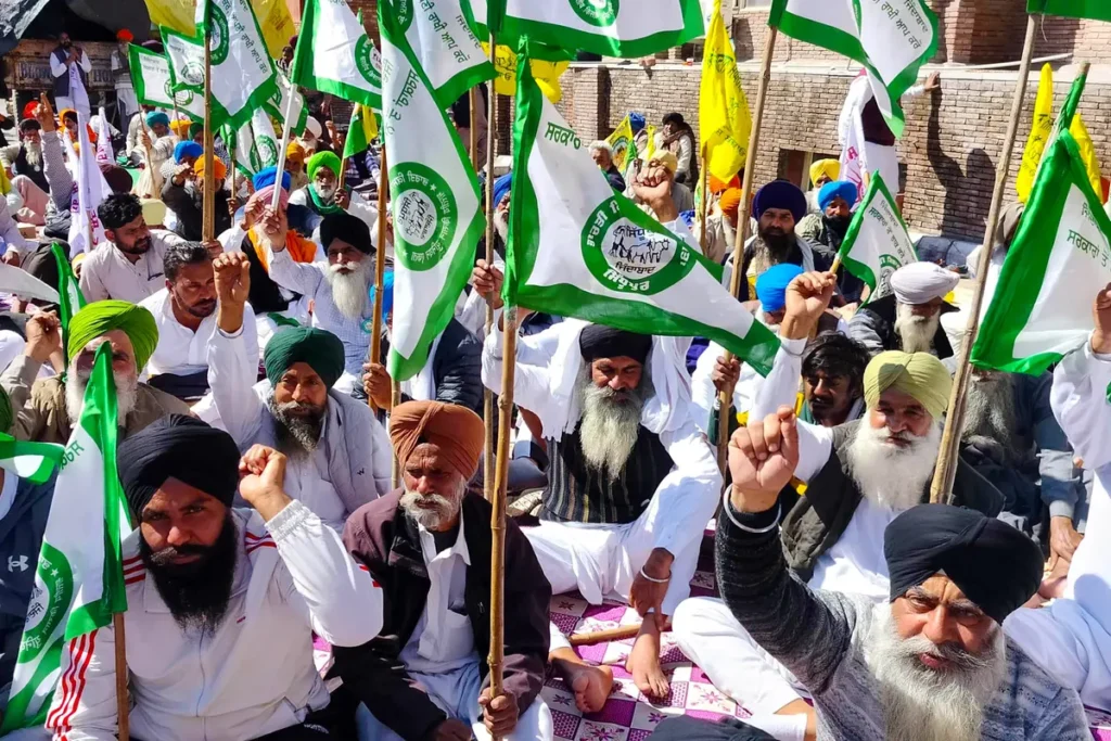 Farmers protest