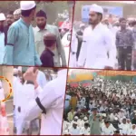 Eid prayers with black bands