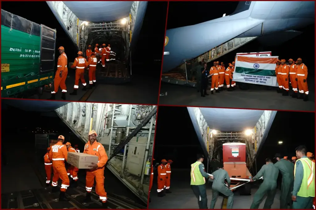 India earthquake aid