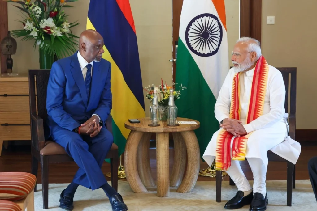 PM Modi met Georges Pierre Lesjongard