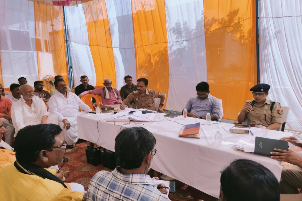 Peace committee meeting in Sambhal