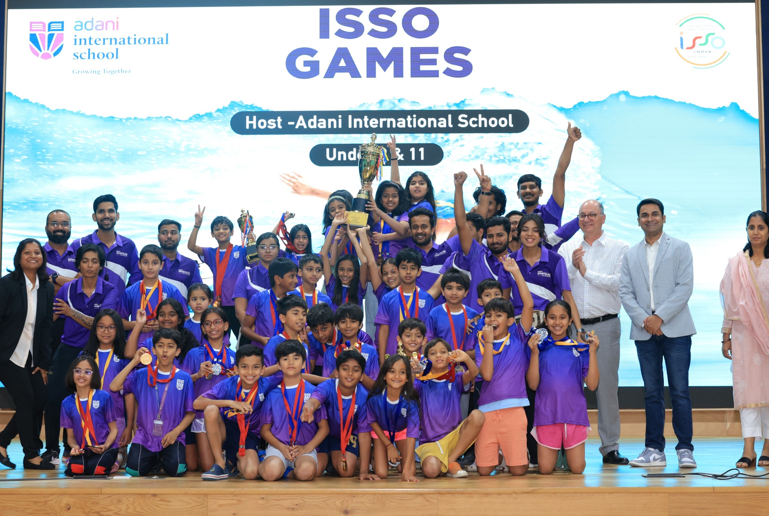 Kapil Dev, ISSO Swimming Regional, Adani International School