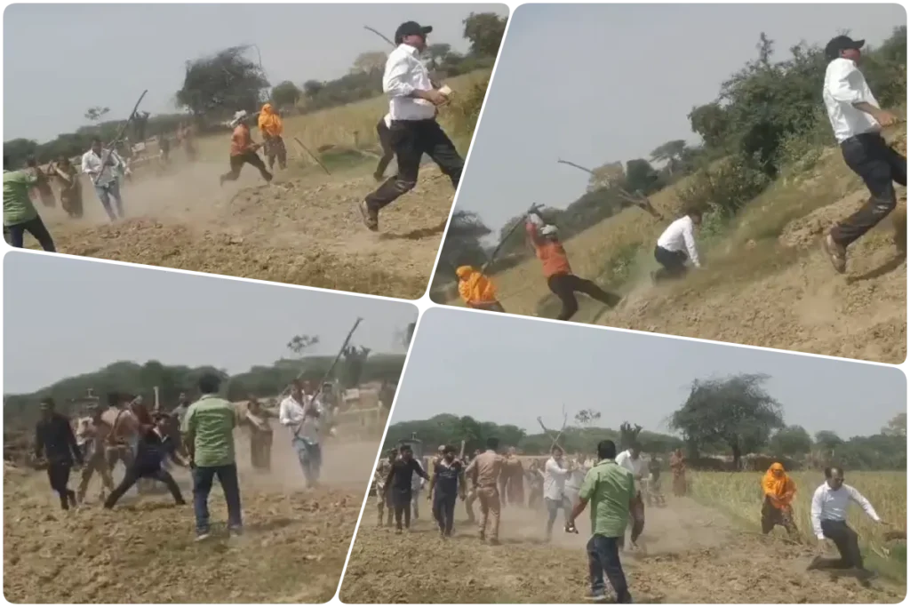 MATHURA farmers attack on Revenue Team