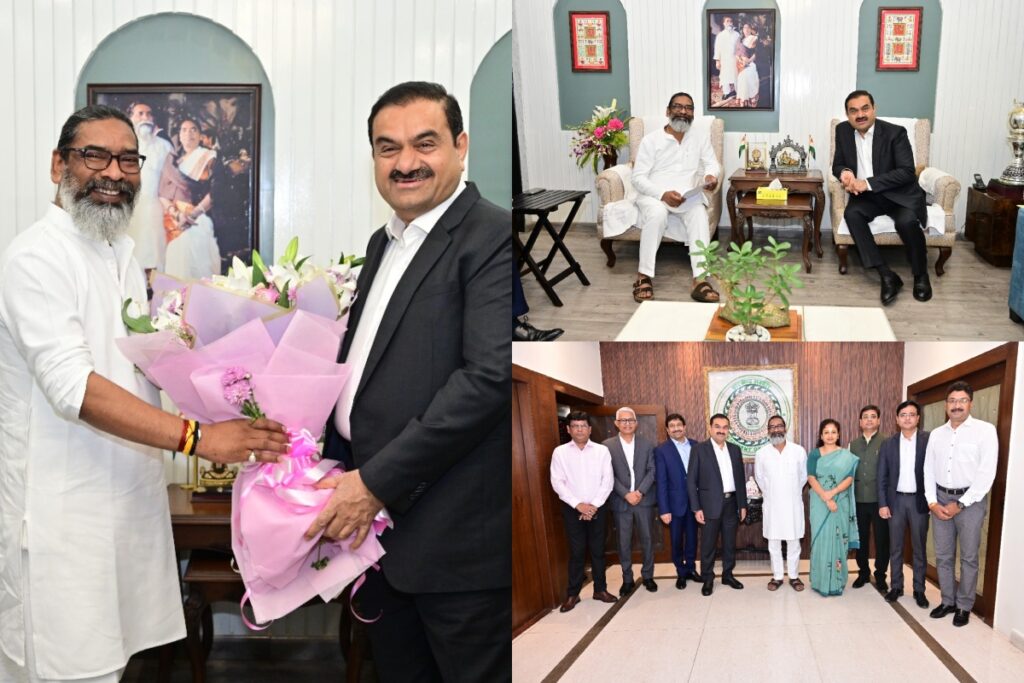 Gautam Adani met Chief Minister Hemant Soren