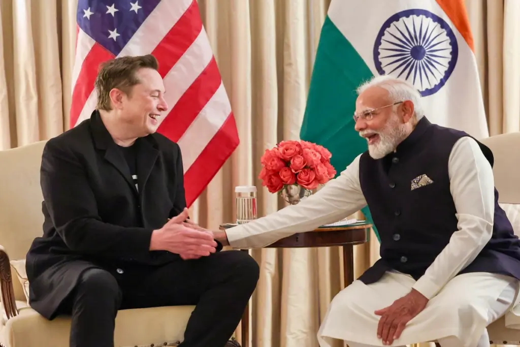 Elon Musk, Narendra Modi