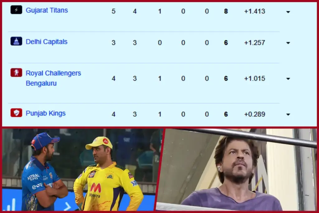 IPL 2025 points table