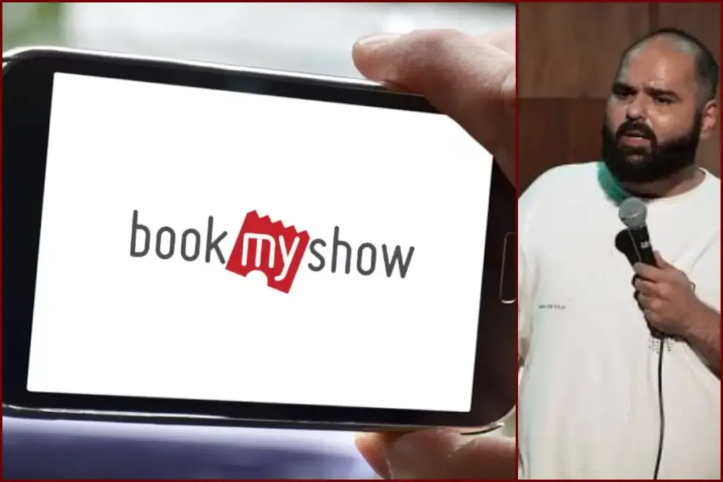 Kunal Kamra with Book MY show
