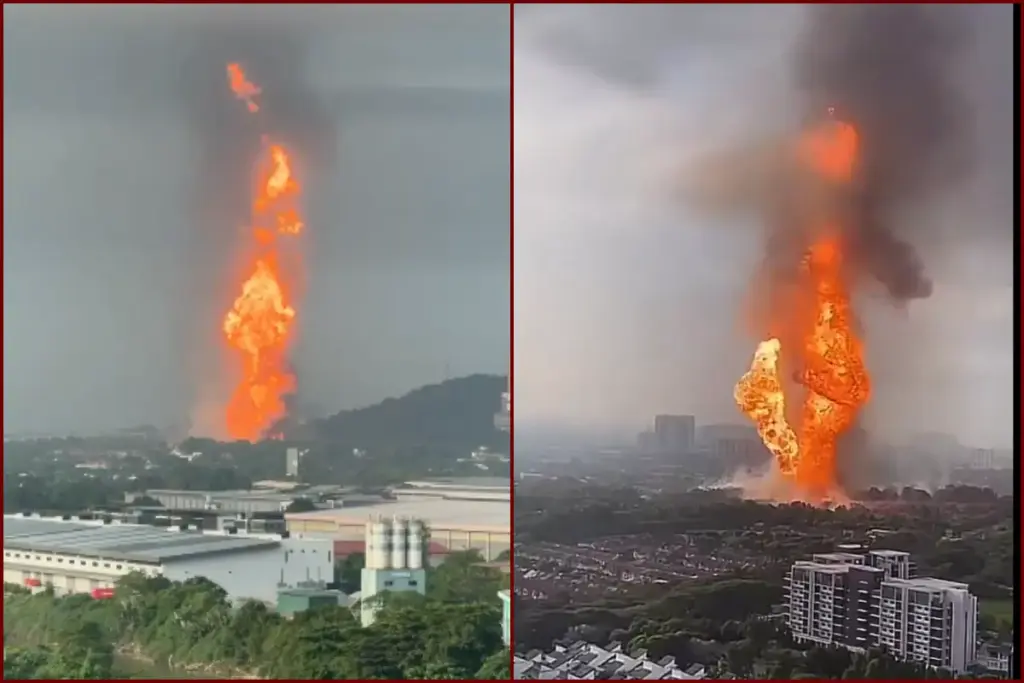 Malaysia gas pipeline explosion