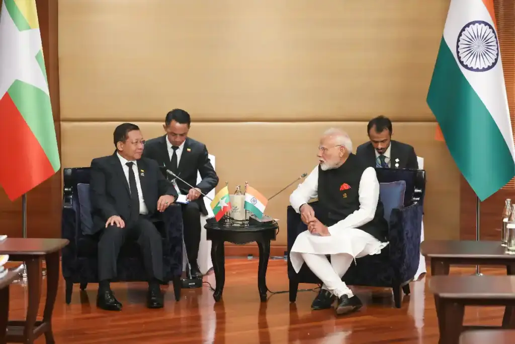 PM Modi and General Min Aung Hlaing