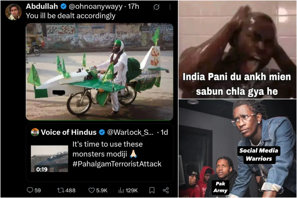 Pahalgam attack Pakistan social media reactions