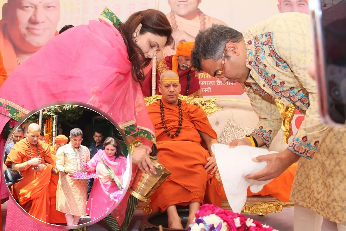 दिल्‍ली आए श्री श्री 1008 आचार्य महामण्डलेश्वर स्वामी कैलाशानन्द गिरि महाराज, डिप्‍टी CM ने किया स्‍वागत