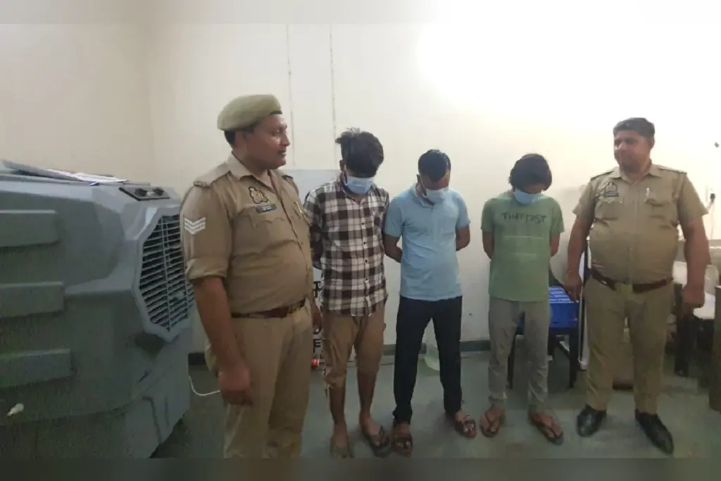 UP Police Raids Massage Parlour in Noida