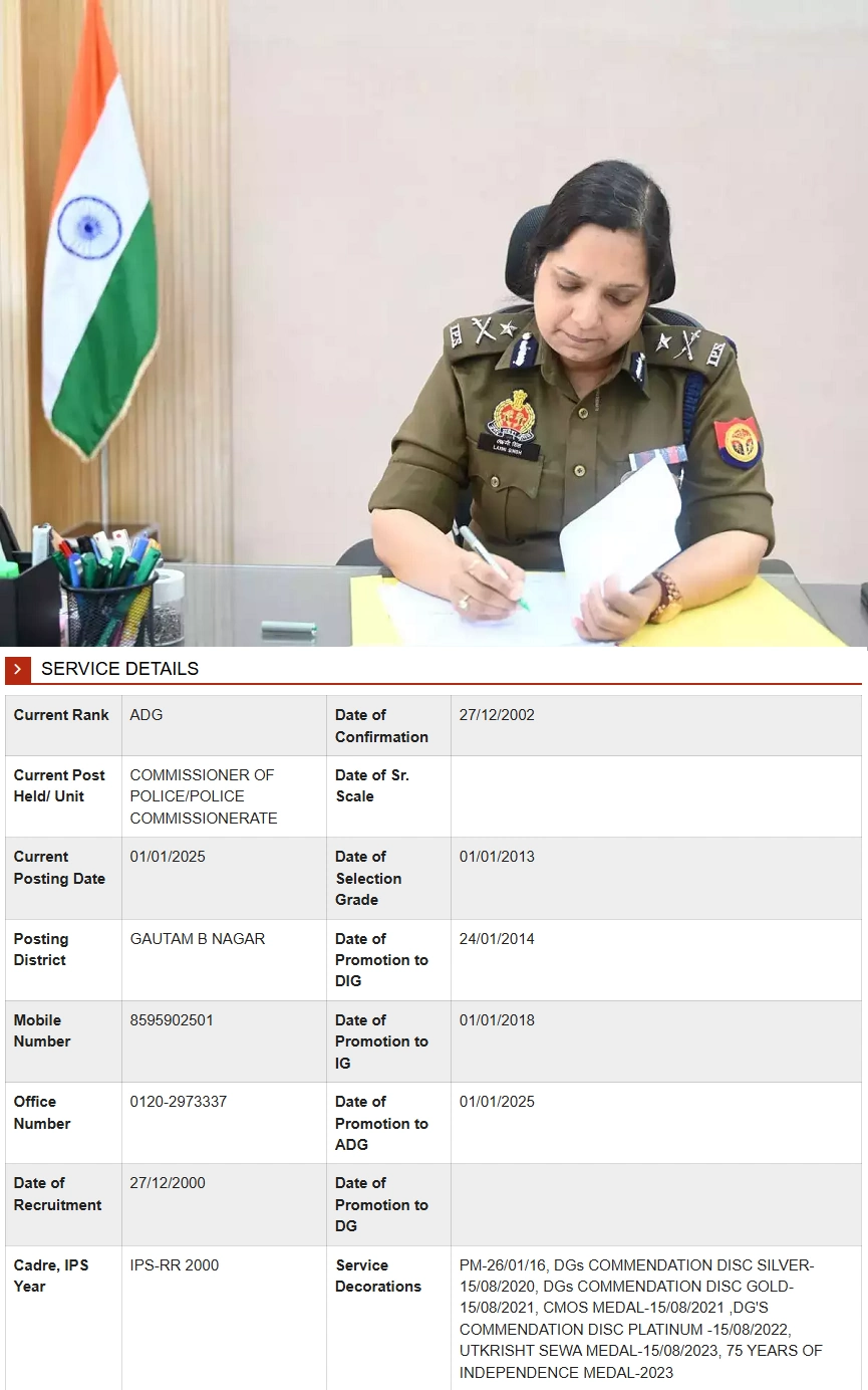 noida cp lakshmi singh
