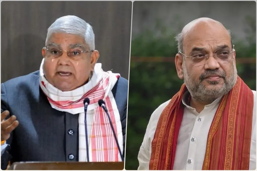 Amit Shah wishes Vice President Jagdeep Dhankhar on his 74th birthday