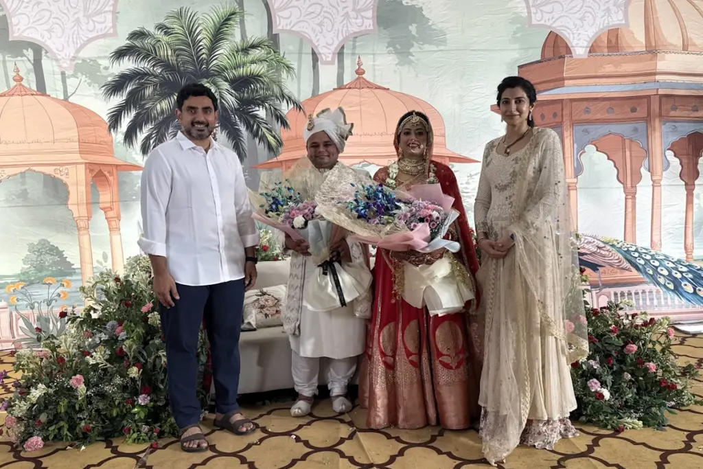 Nara Lokesh in Lucknow
