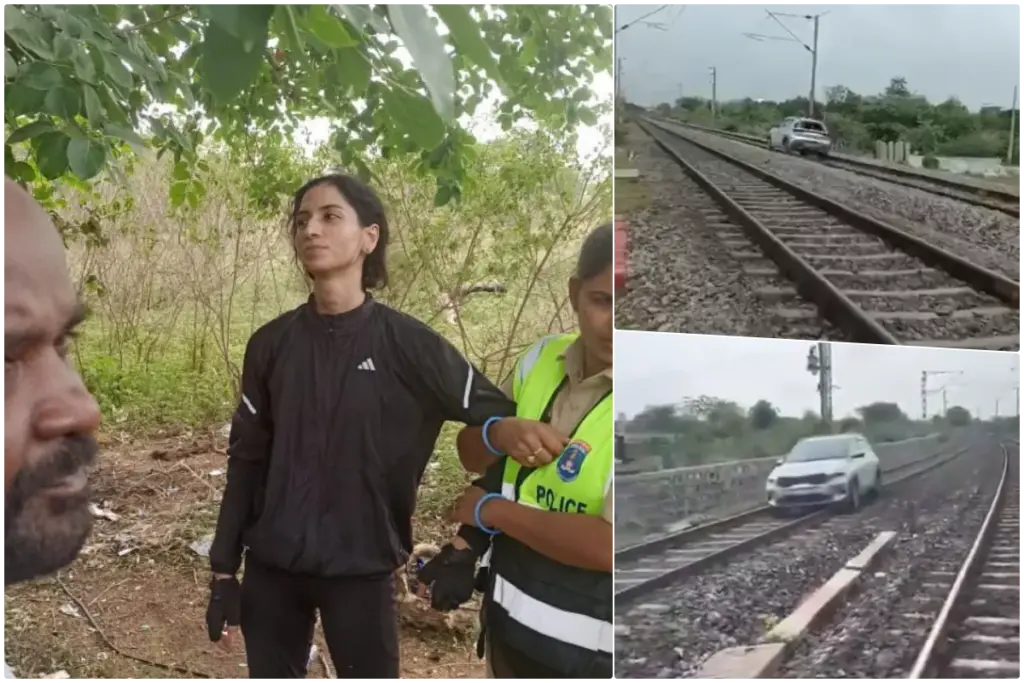 Telangana Railway Track Viral Video