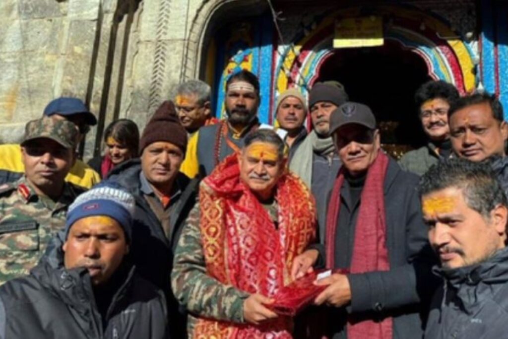 Upendra Dwivedi visit Kedarnath Dham