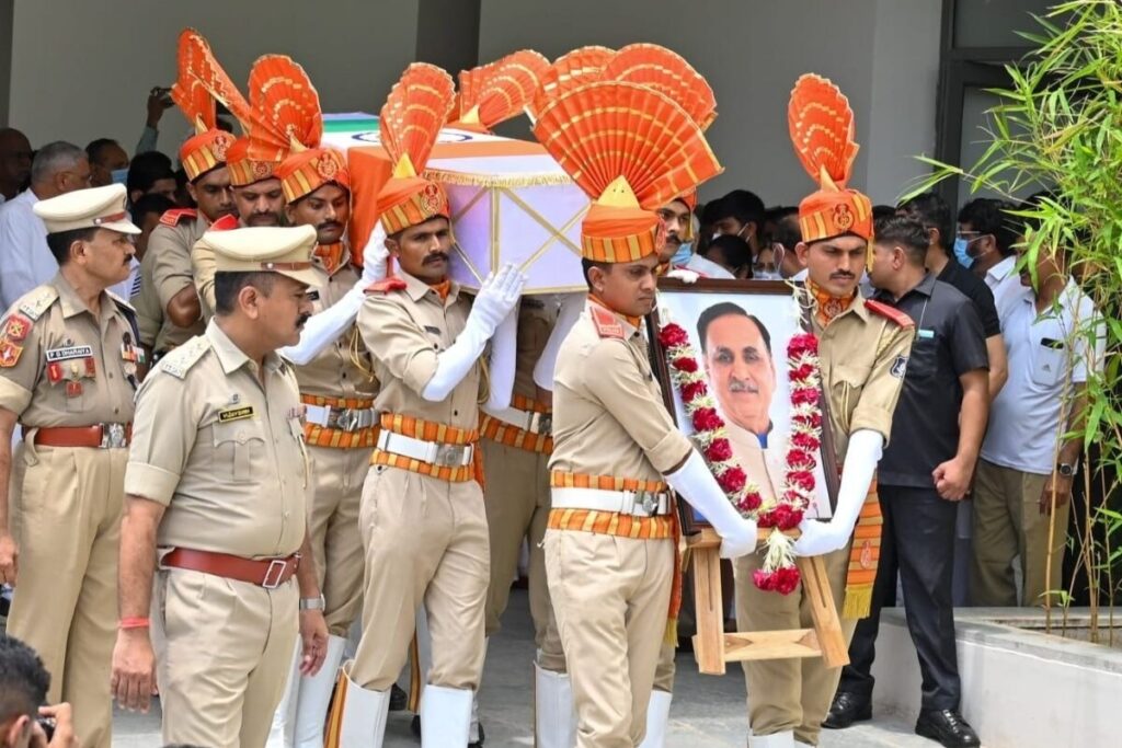 Vijay Rupani funeral