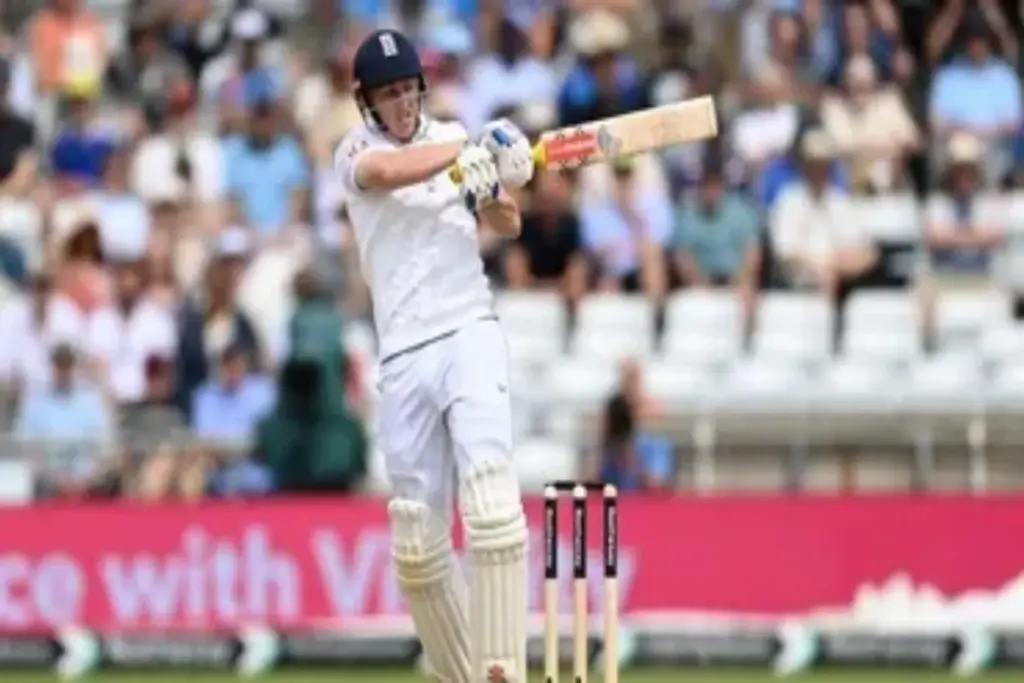harry brooks unbeaten fifty england