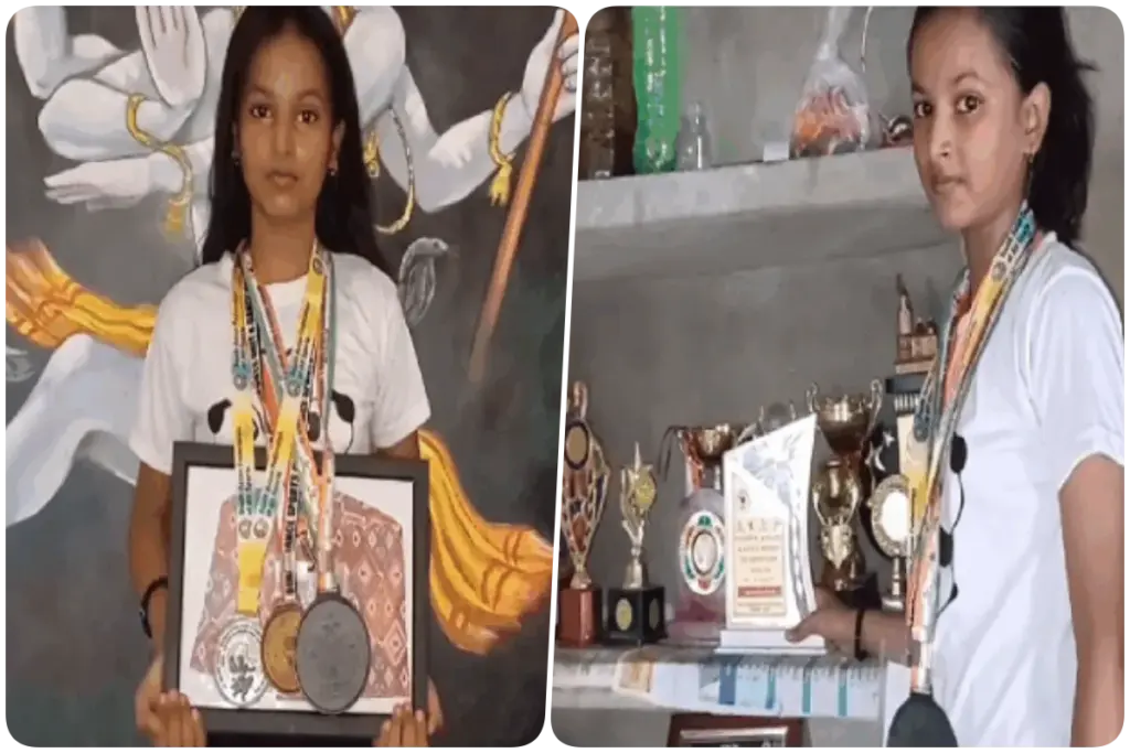 Shrishti from Munger won silver medal